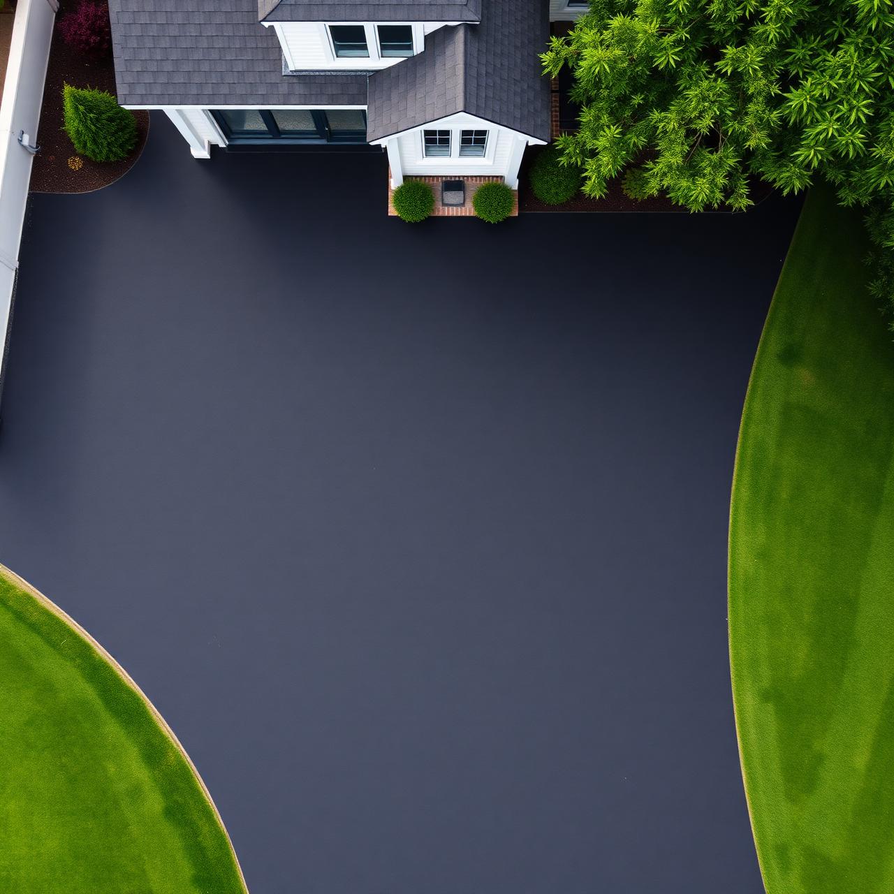 Aerial — Modern villa